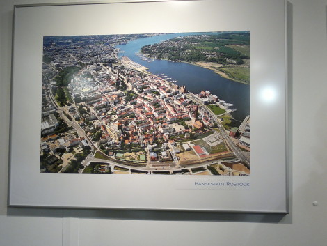 Luftbildaufnahme von Rostock