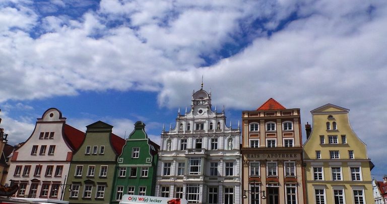 Gebäudefassade vom Rostocker Neuen Markt