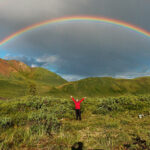 Full featured double rainbow in Wrangell-St. Elias National Park, Alaska