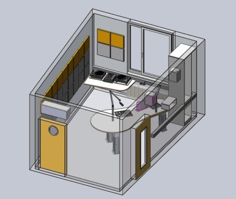 3D Planungsmodel des Sendestudios von LOHRO 2022