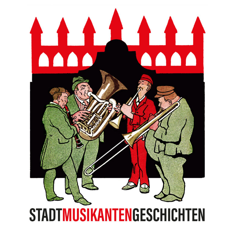 Musikanten vor einem Haus